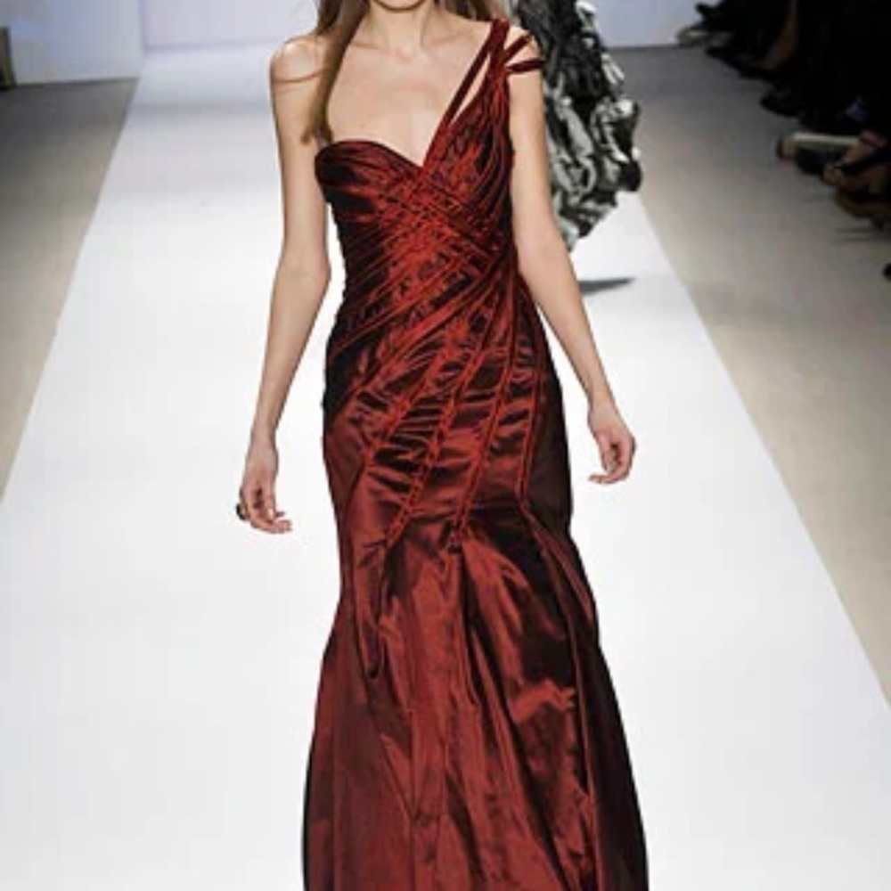 Carlos Miele red gown